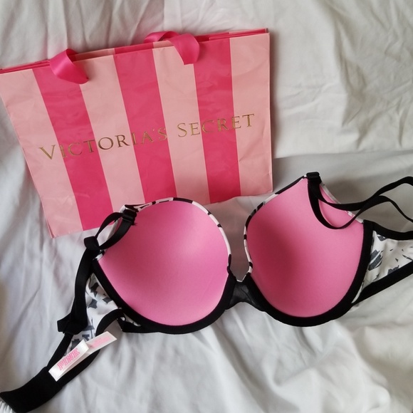 NWOT PINK Victoria's Secret bra 34D - Picture 7 of 8